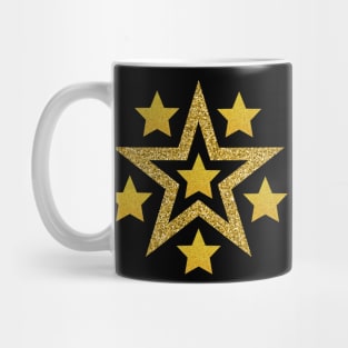 Gold stars pattern Mug